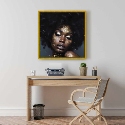 Brown African Figurative Canvas - Look of Desire - Decor