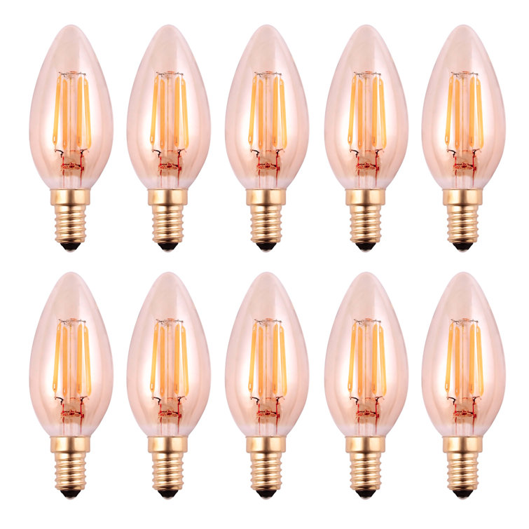 4W E14 Dimmable LED Candle Light Bulb Amber
