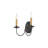 Analycia Steel Candle Wall Light