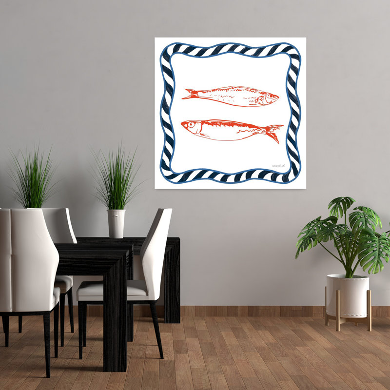 Art contemporain, art côtier de poisson, H 36 po x l 36 po