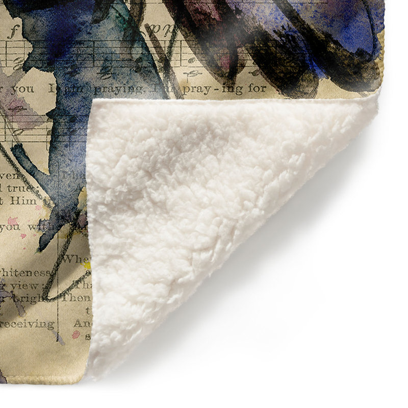 Couverture de sherpa douce anges xlvii calling, l 51 po x L 60 po