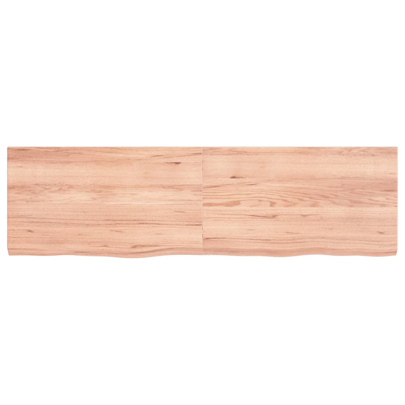 Aylinne 140cm Solid Wood Bathroom Vanity Top, Light Brown