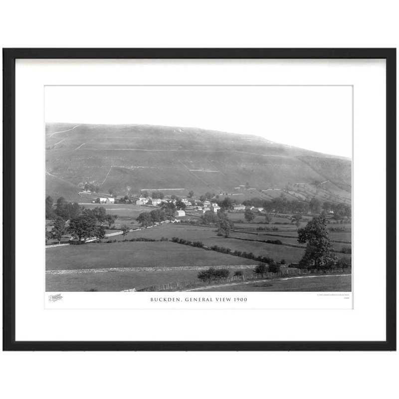 Buckden, General View 1900 - Single Picture Frame Print, 60cm H x 80cm W x 2.3cm D