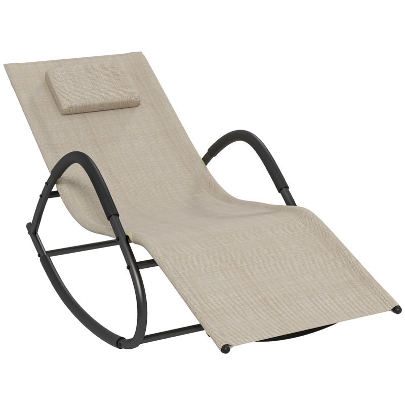 Heeter Steel Rocking Chair, Black