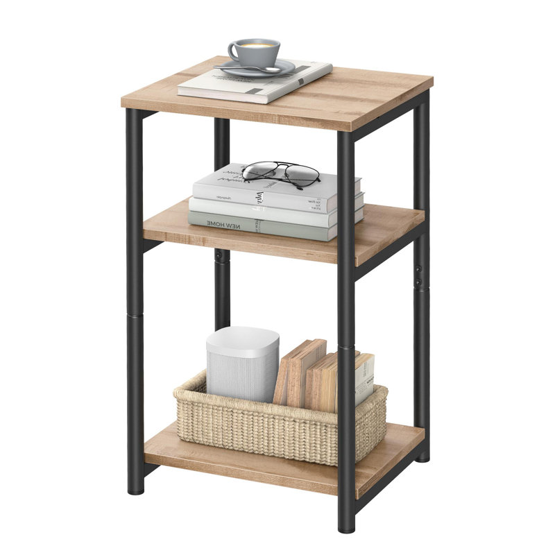Side Table, Camel Brown, Black