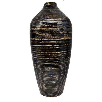 Montauk Handmade Wood Floor Vase
