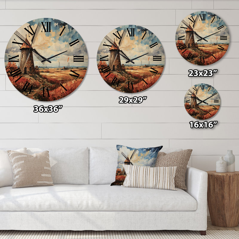 Horloge murale en bois massif Keneson, Moyenne