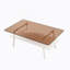 Table basse rectangulaire, plateau de table en verre trempé avec pieds en métal-27328760-27328765