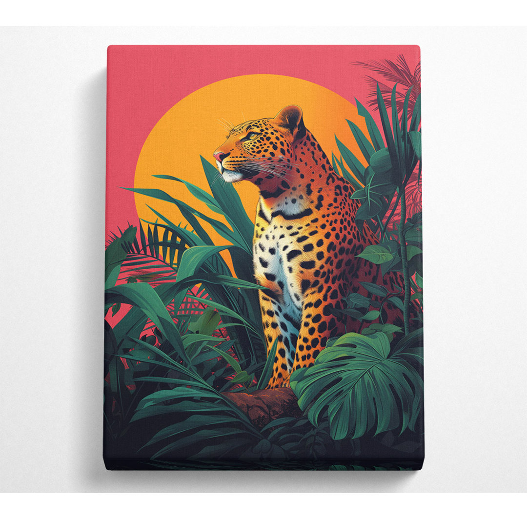 Bold Leopard Modern - Kunstdrucke auf Leinwand ohne Rahmen