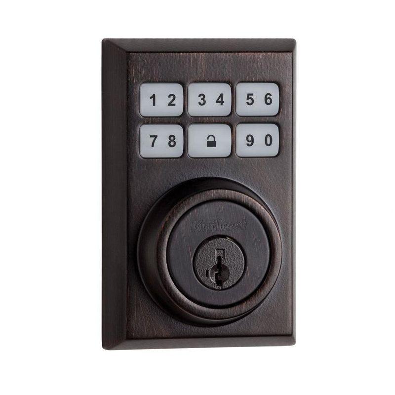 Smartcode Touchpad Electronic Deadbolt with Smartkey, Venetian Bronze