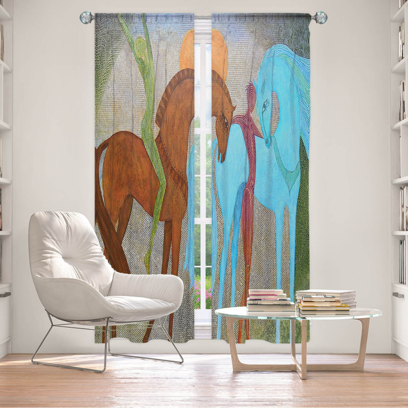 Fehrat Room Darkening Curtains / Drapes Pair, 20" W x 52" L