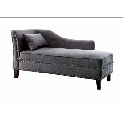 Coussin de salon moderne en tissu à garniture cloutée avec garniture cloutée 1pc Modern Modern