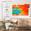Avery orange et bleu abstrait-106801814