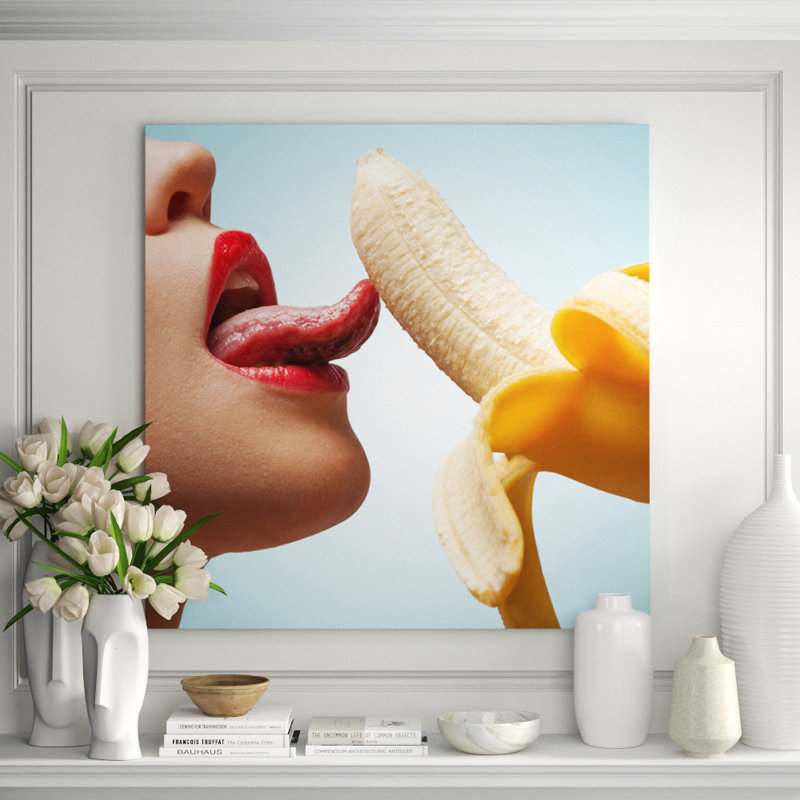 Going Bananas Print, 46" H x 46" W x 1.5" D, Aluminum