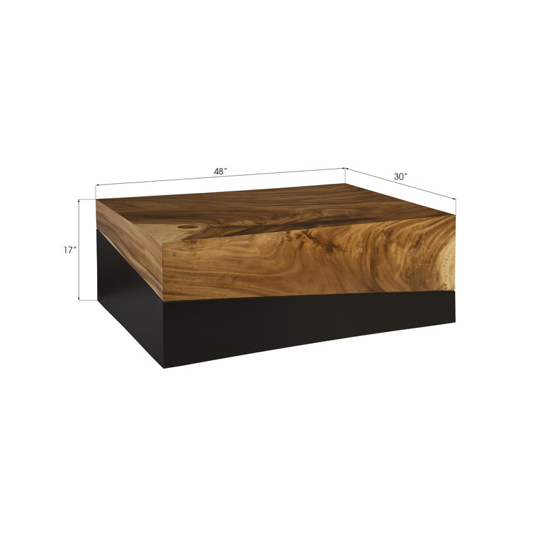 Table basse à géométrie unie