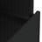  Garden Table Black Poly Rattan, Tempered Glass, Powder-Coated Steel-1535445328