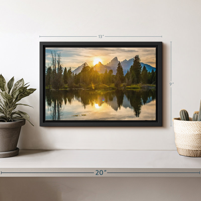 " Grand Teton Dramatic Sunset ", 13" H x 9" W