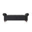 Banc de lit en tissu gris foncé-1867427251