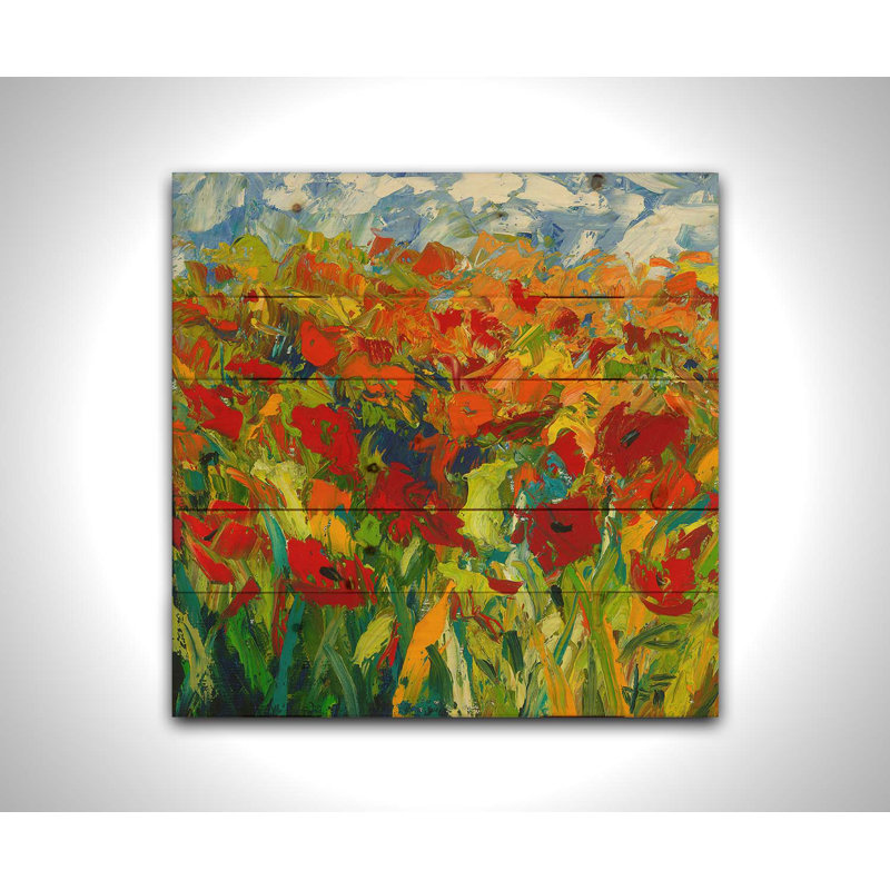 «Spring Fling» par Jeff Boutin sur, Pas de bois encadré, Pas de tapis, H 20 po x l 20 po x P 1,5 po