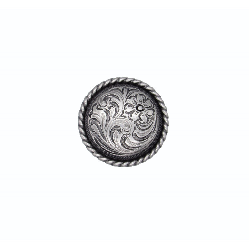 Forme ronde de 1 1/4 de diamètre, Nickel OX