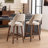 Mid-Century Modern Armless Upholstered Counter Stool-1760559297