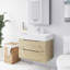 Armoire de salle de bain murale 32 pouces en chêne Evita, pour le rangement de petites salles de bain-2094308420