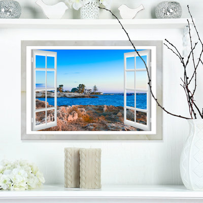 " Open Window To Blue Seashore "