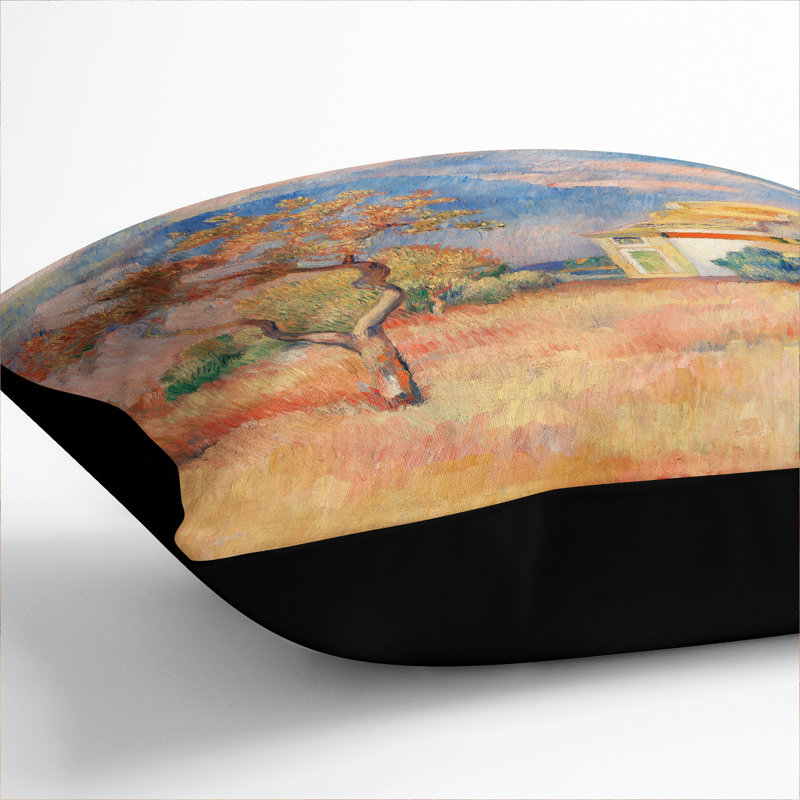 Square Cushion, 40cm H x 40cm W x 15cm D, Black