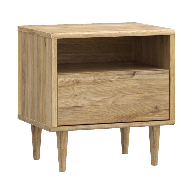 SHERBROOKE 54.8cm W Particle Board / Chipboard Bedside Table