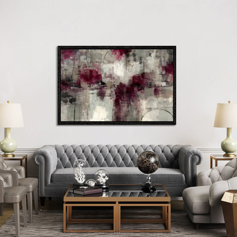 Stone Gardens by Silvia Vassileva - Print on Canvas, 152.5 cm H x 101.5 cm W, Black Floater Framed