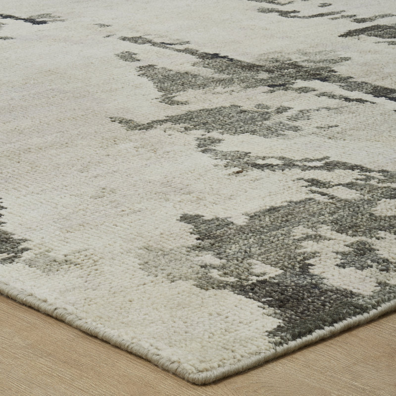 Toros Obsidian Veil Hand-Knotted Wool Area Rug, Rectangle 2' x 3'