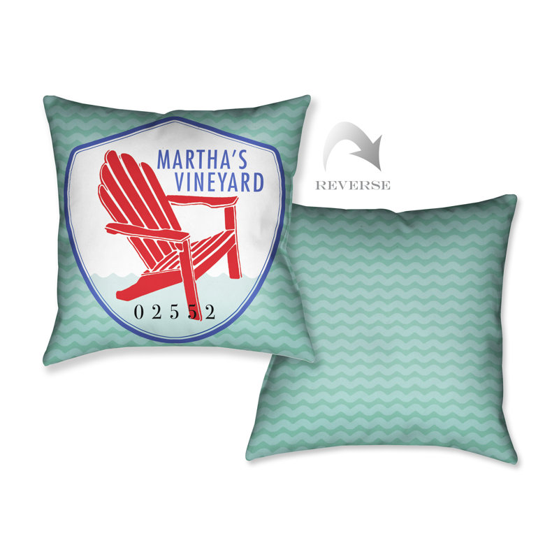 Martha's Vineyard Reversible Throw Pillow