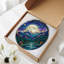 Panneau de vitrail H 7,8 po Moonlight Mountains-1136387731