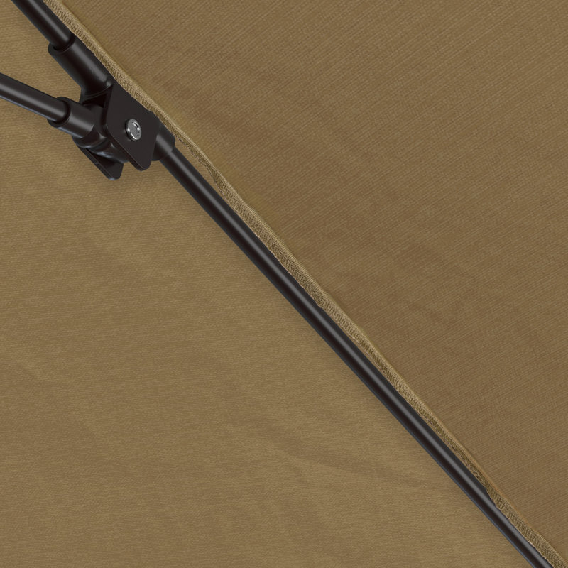 Parasol de marché 90 po Sunbrella, Bronze, Toile Sunbrella® beige chiné