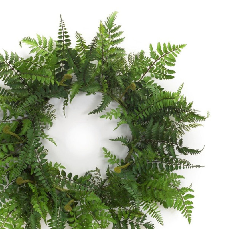 Couronne lumineuse en plastique 24 po Fresh Fern