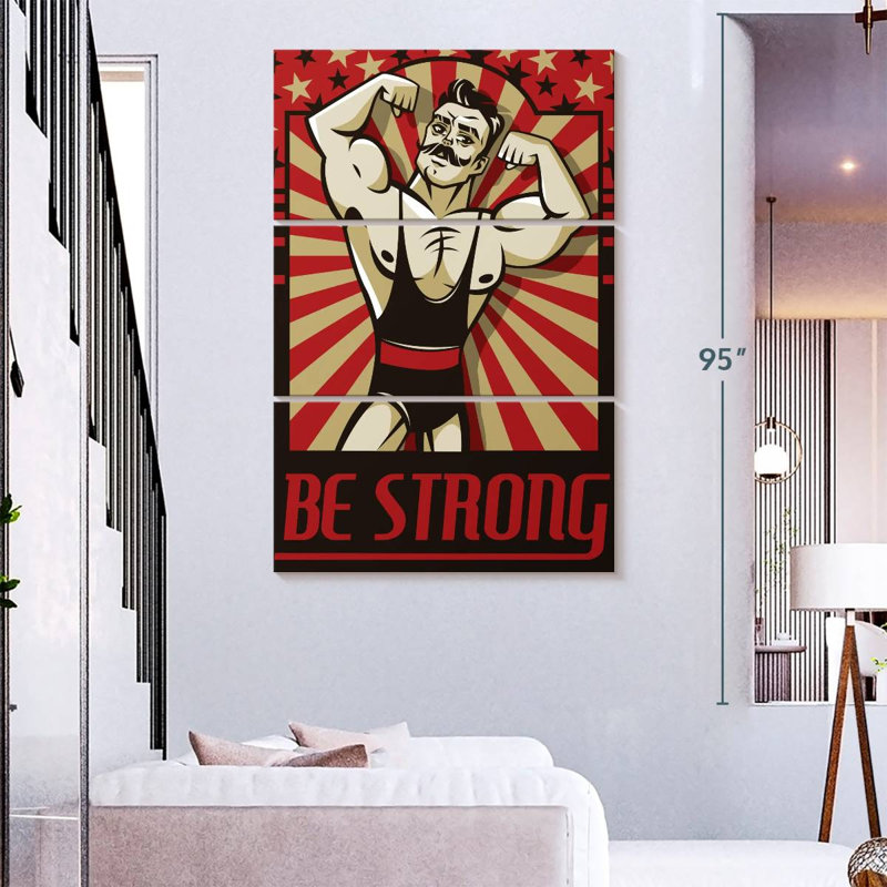 Sireci Be Strong Poster, 74'' H x 48'' W
