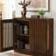 Buffet cannelé cannelé, armoire de rangement avec rangement, armoire de rangement décorative-2002406366