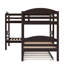 Lit simple en L avec lit gigogne-732610996