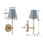 Applique murale dorée 1 lumière Kinston-310404074