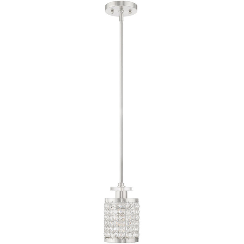 Belisle 1 - Light Cylinder Pendant, Brushed Nickel