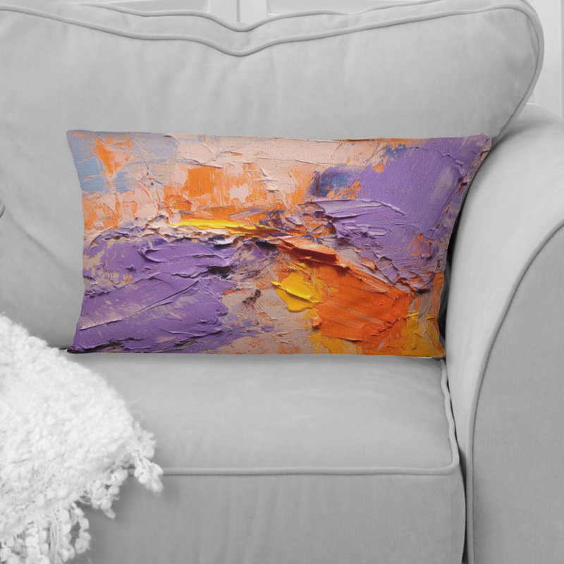 Expressionism - Evolving mouvements abstrait - Coussin décoratif avec peinture abstraite