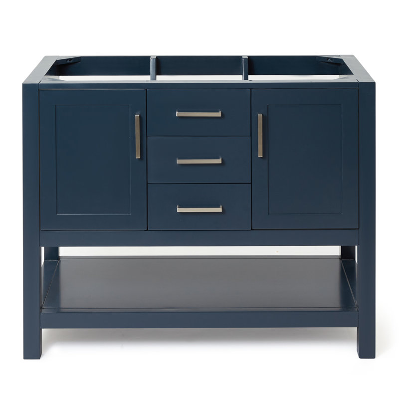 Base de meuble-lavabo simple 42 po Abdullah, Bleu