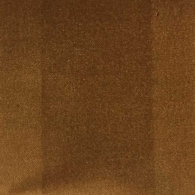 Bowie-Regal Cotton Plain Velvet Upholstery Fabric, Caramel