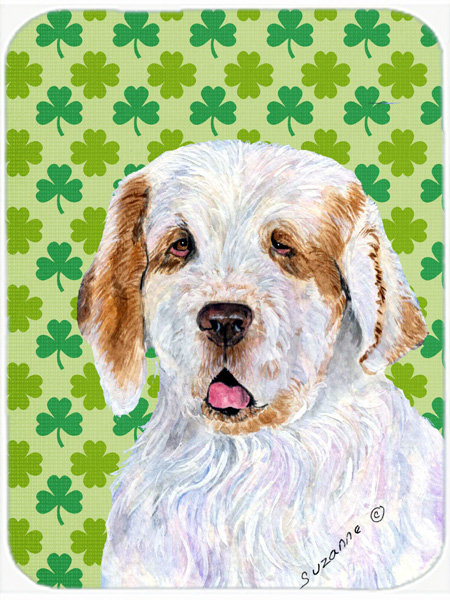 Planche à découper en verre st. patrick caroline the the clumber épagneul st. patrick Shamrock Lucky Irish