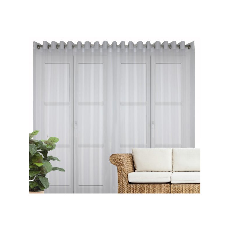 Paulson Semi Sheer Curtain Single Panel, 600cm Width x 225cm Drop