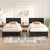Belah Upholstered Metal Platform Bed