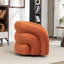 Fauteuil demi-tonneau rembourré et pivotant-1711897601