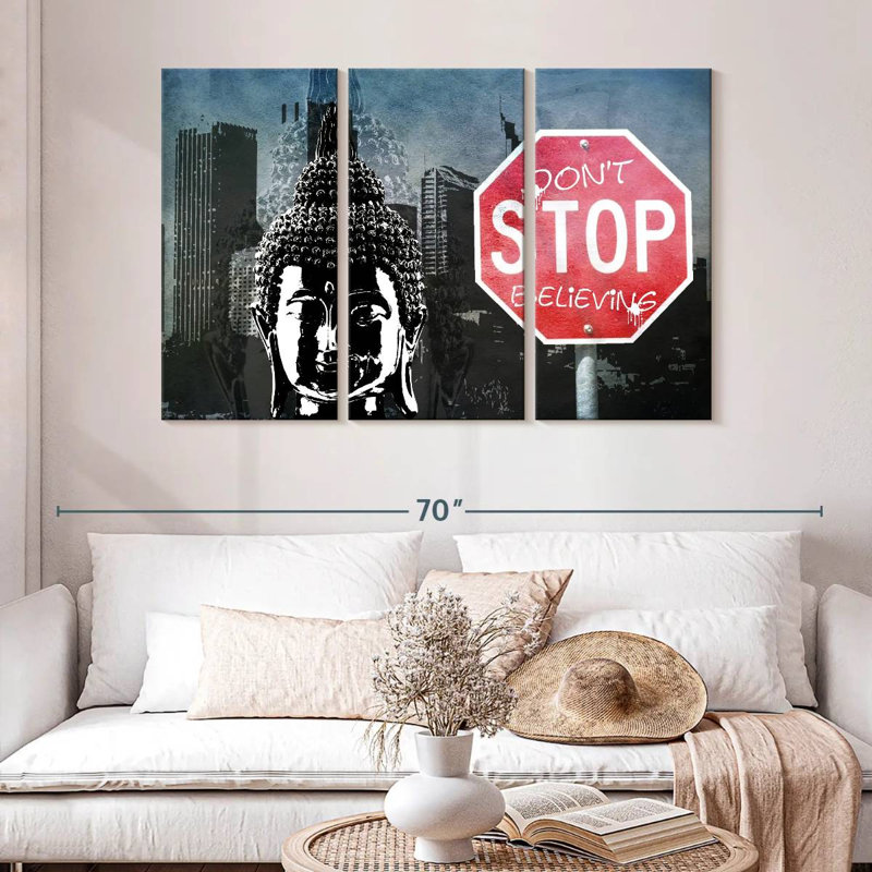 Leisha Believe Buddha, 32" H x 50" W