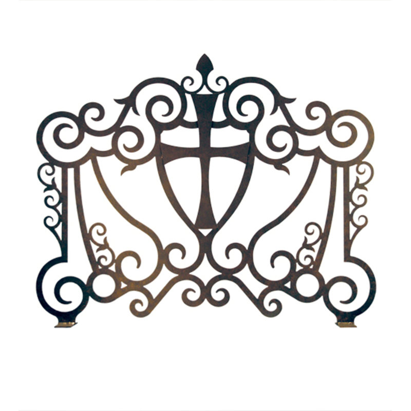 Cross Iron Fireplace Screen