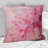 Gold And Pink Minimal Abstract River - Fuchsia Printed Throw Pillow